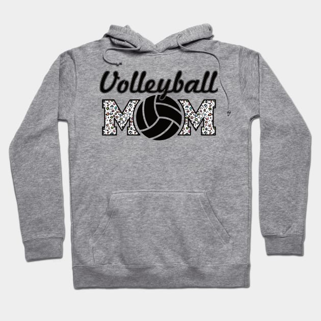 Volleyball Mom Leopard Lover Mother Hoodie by Gaming champion